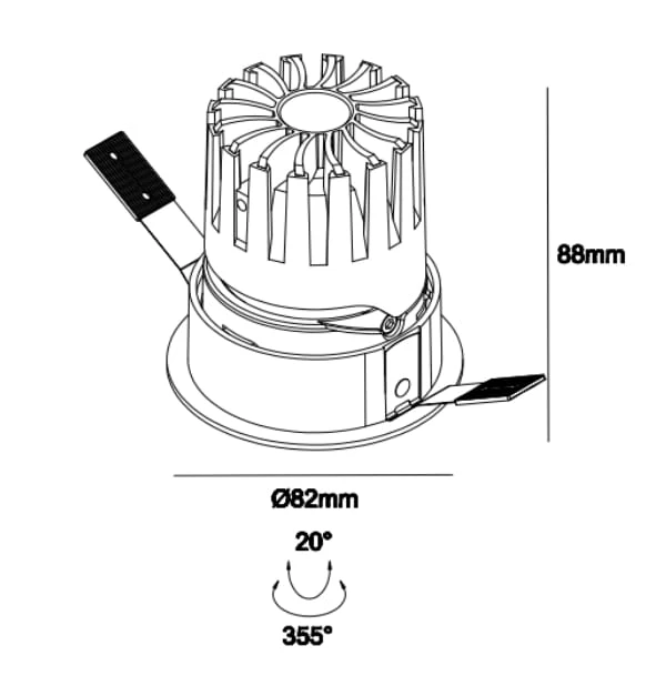 sincerelux Flush Mount Round Light  sd0065